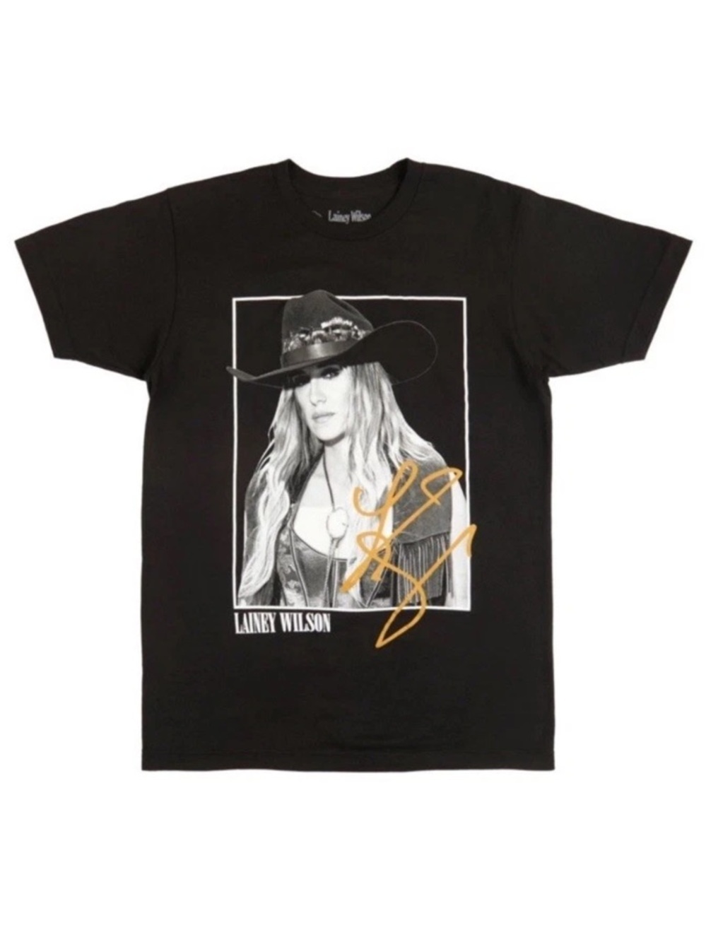 Unisex Official Laney Wilson Black Graphic Short Sleeve Crewneck Tee - Picture 3 of 4